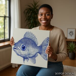 Blue Fish Art