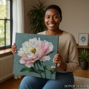 Peony Bloom Art