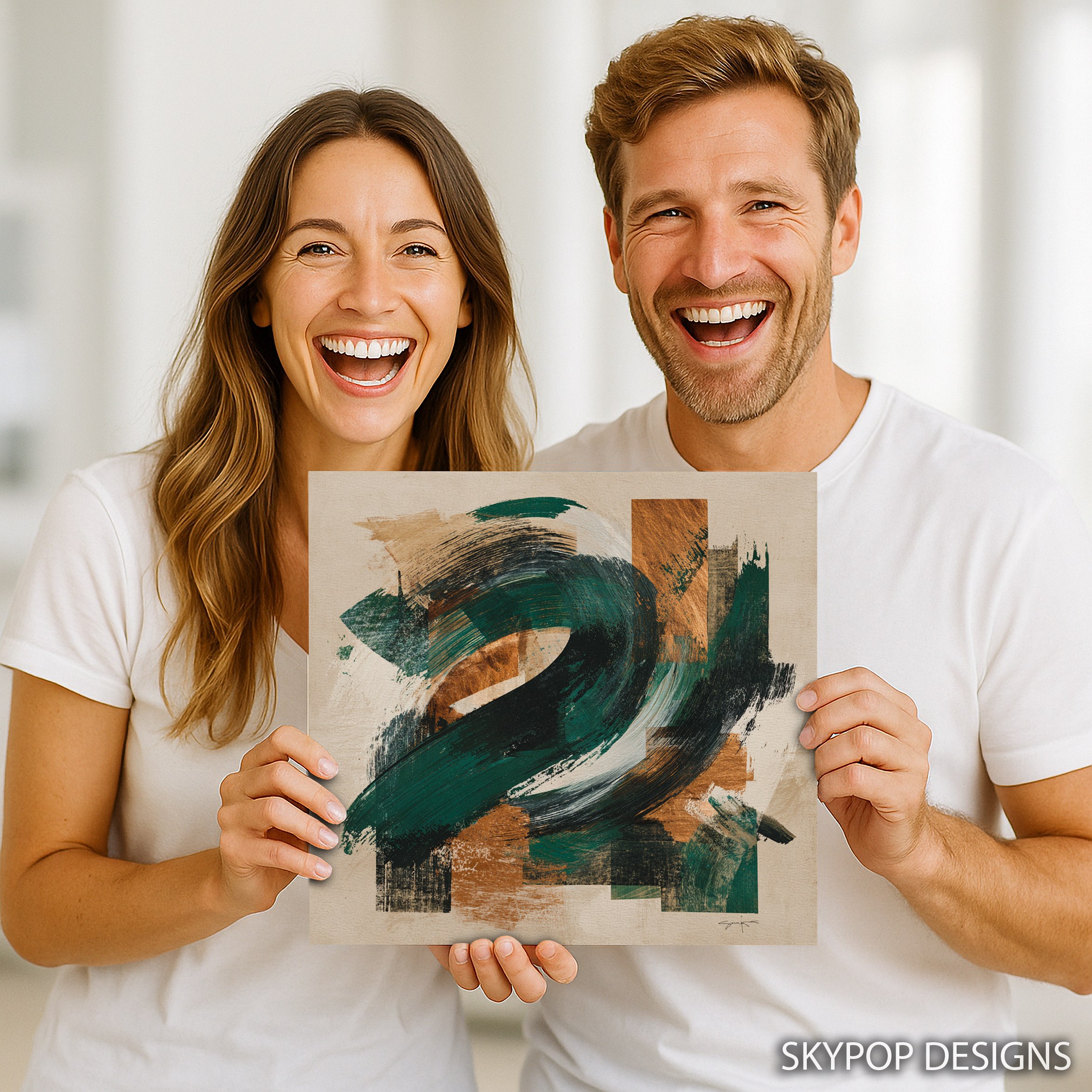3.jpg Emerald Swirl Abstract Art