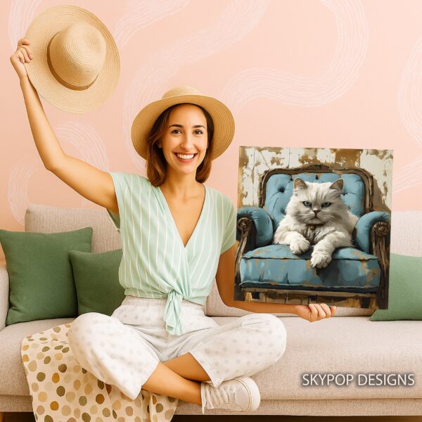 Cat Chair Art