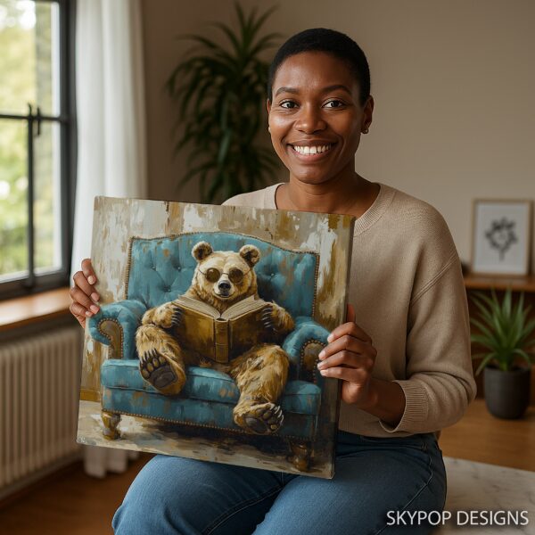 Bear Reading Art