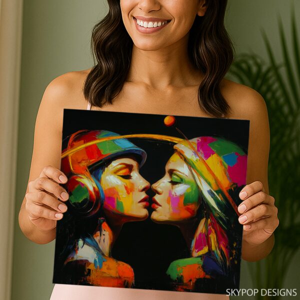 Colorful Kiss Art