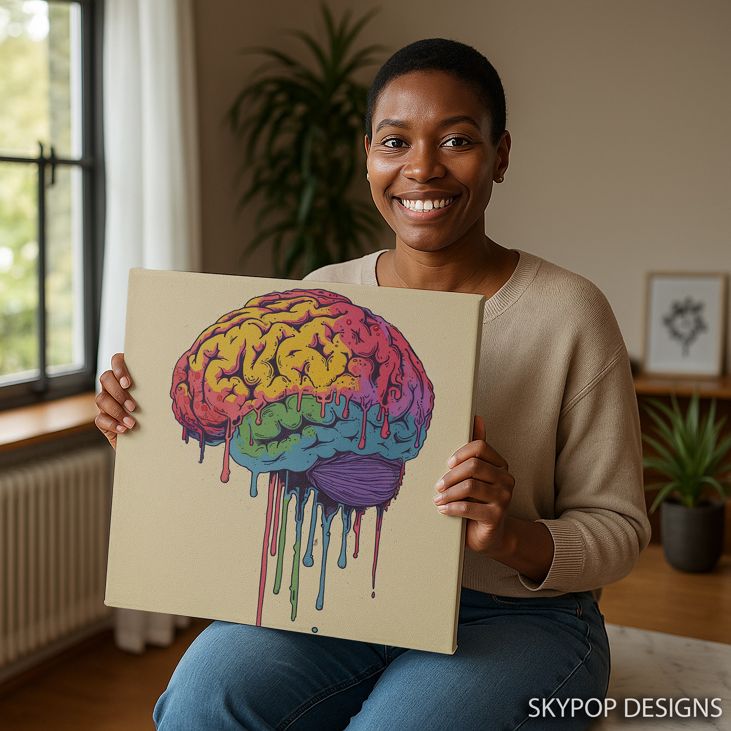 3.jpg Colorful Brain Drip Art