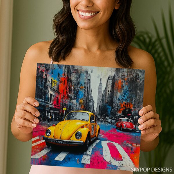 New York Beetle Taxi Art