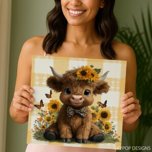Highland Cow Art