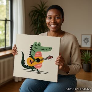 Crocodile Guitar Art
