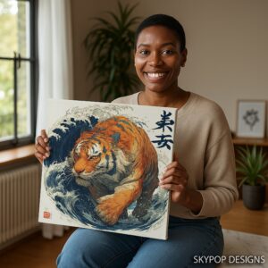Tiger Wave Art