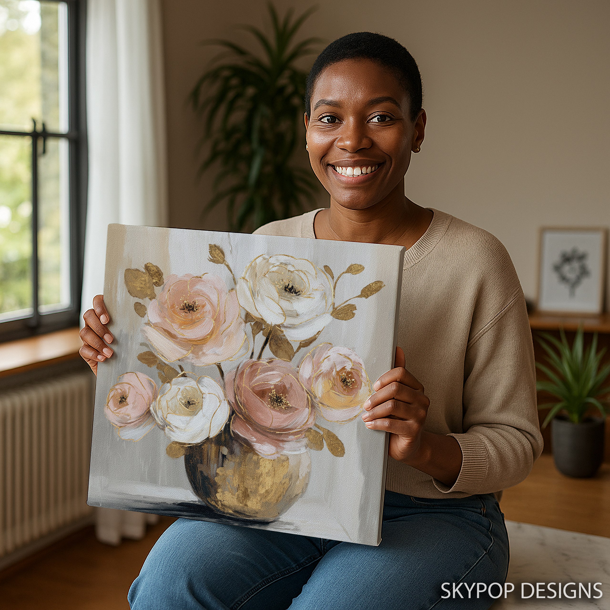 3.jpg Blush and Gold Floral Art