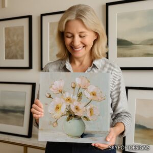 Soft Pink Poppies Art
