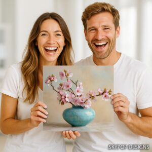 Cherry Blossom Vase Art