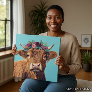 Highland Cow Art