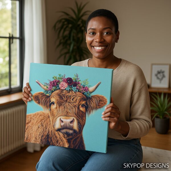 Highland Cow Art