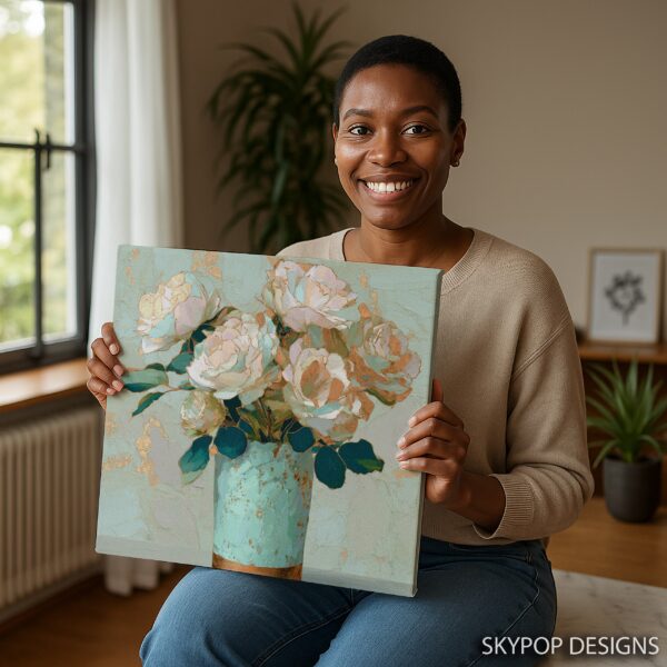Elegant Peony Bouquet Art