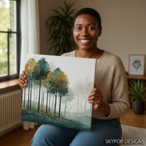 Misty Forest Art