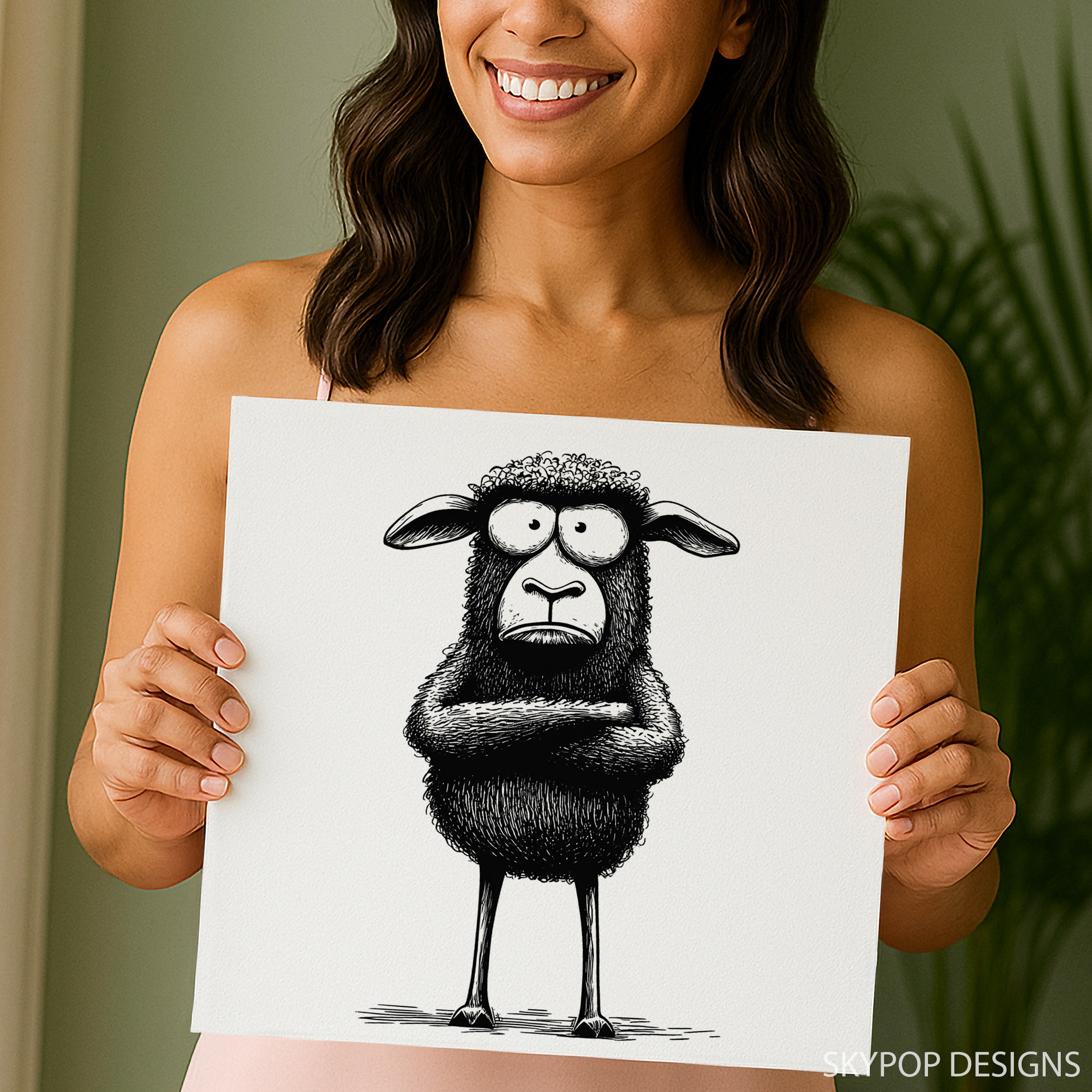 3.jpg Grumpy Sheep Art