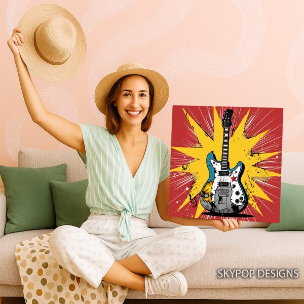 Electric Guitar Explosion Art