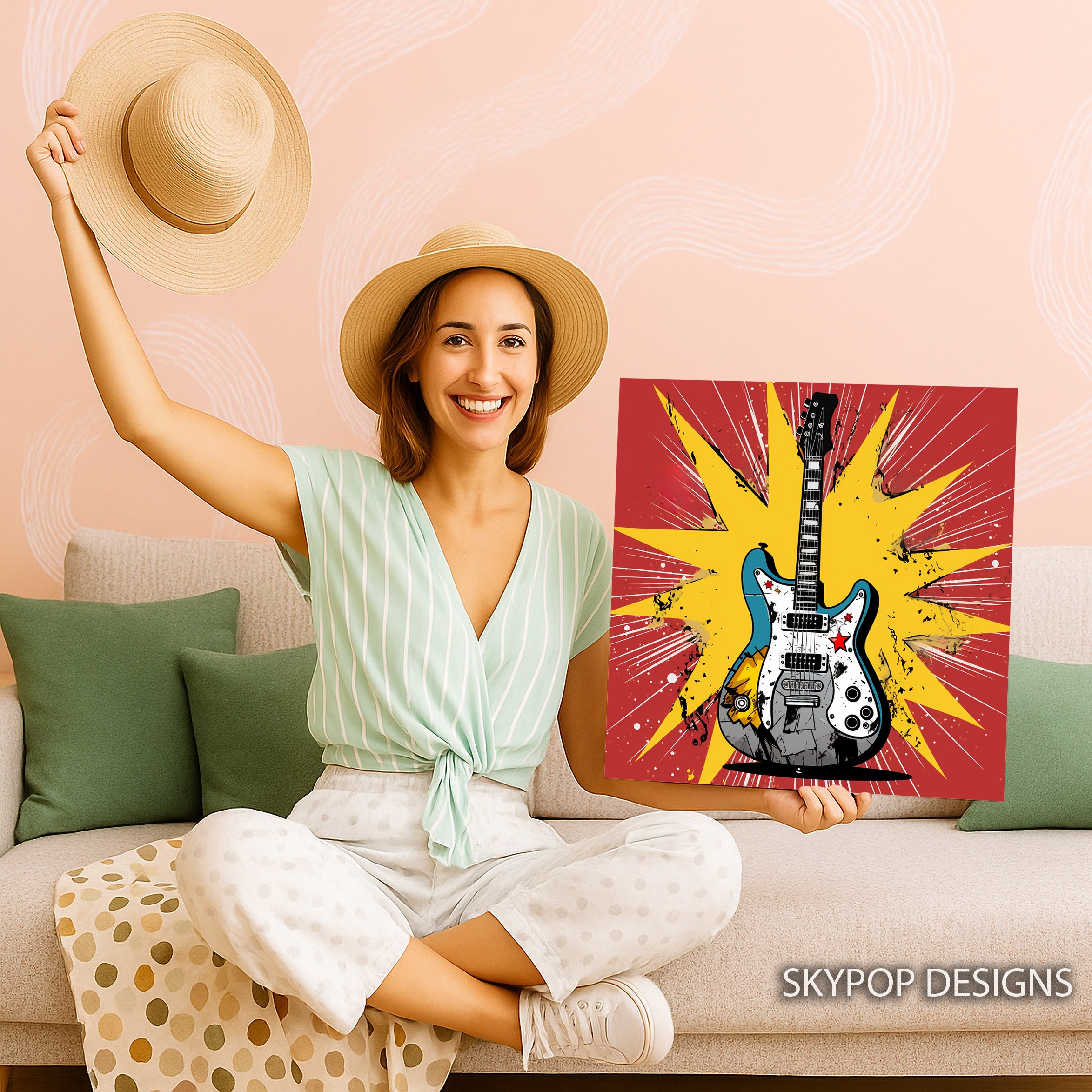 3.jpg Electric Guitar Explosion Art