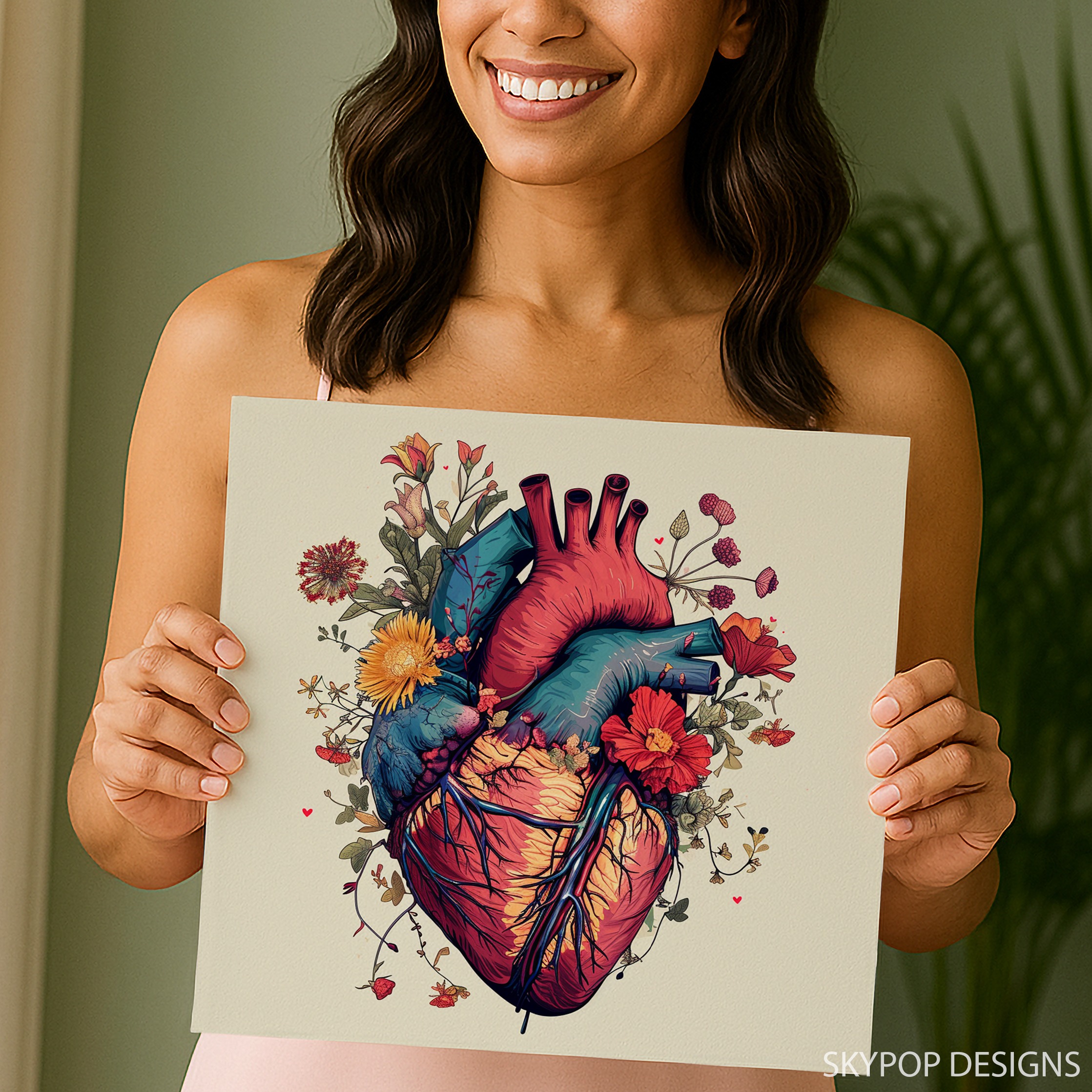 3.jpg Blooming Heart Anatomy Art