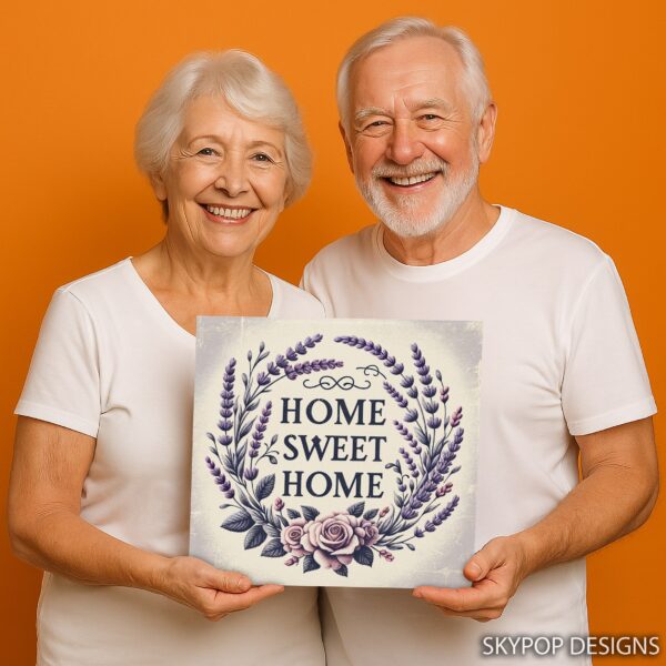 Lavender Home Sweet Home Art