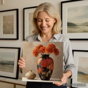 Marigold Vase Art