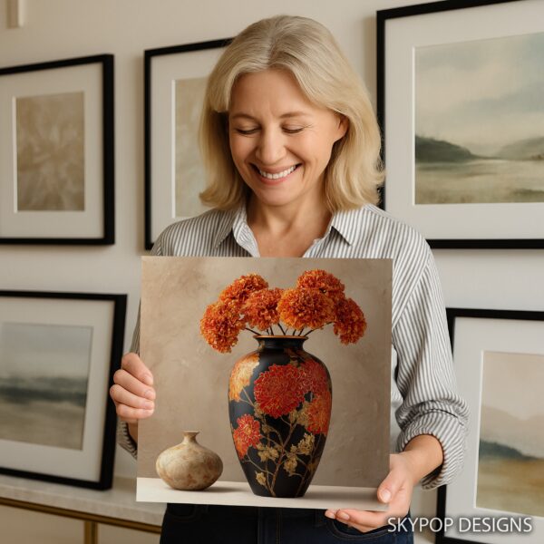 Marigold Vase Art