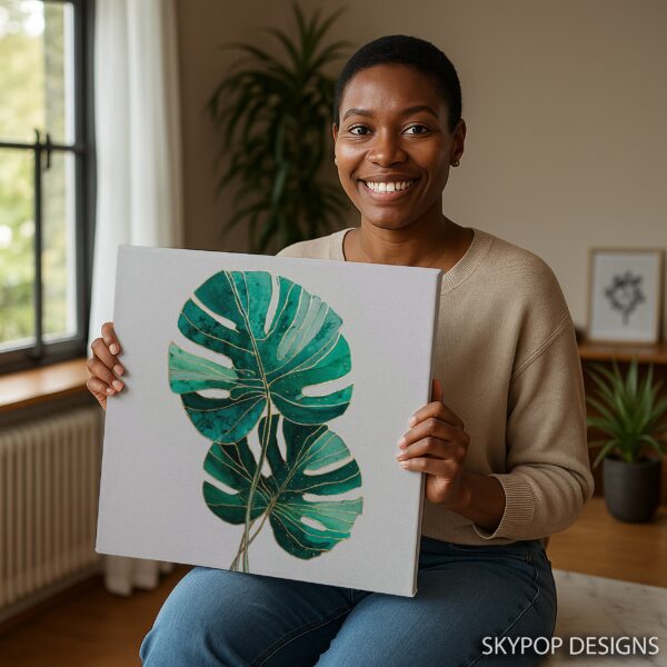 Monstera Leaf Art