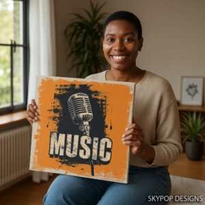 Vintage Microphone Art