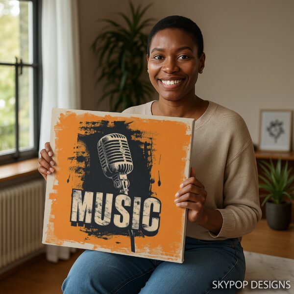 Vintage Microphone Art