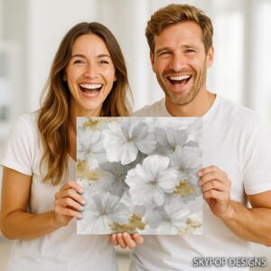 Elegant White Blossoms Art
