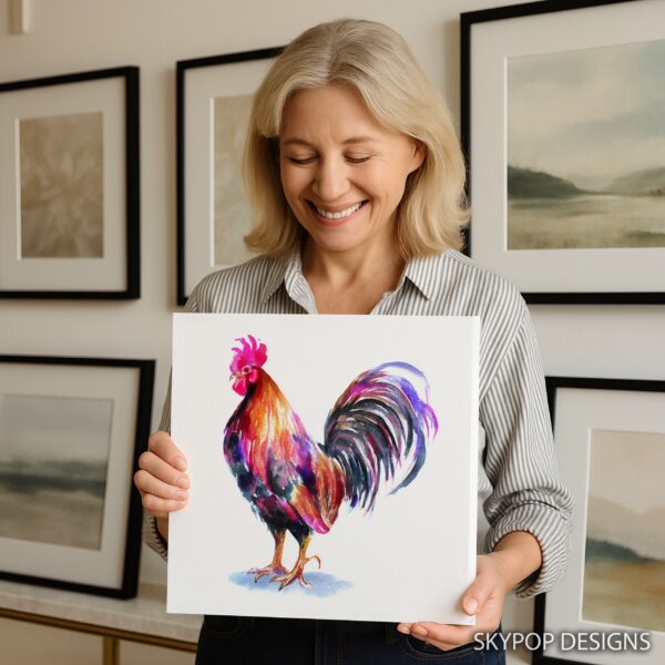 Colorful Rooster Art