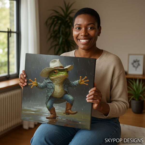 Cowboy Frog Art
