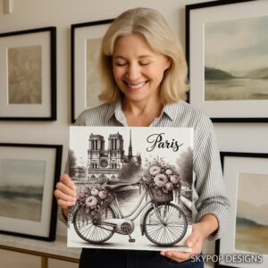 Vintage Paris Bicycle Art