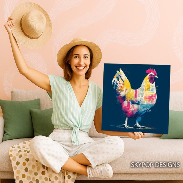 Colorful Rooster Art