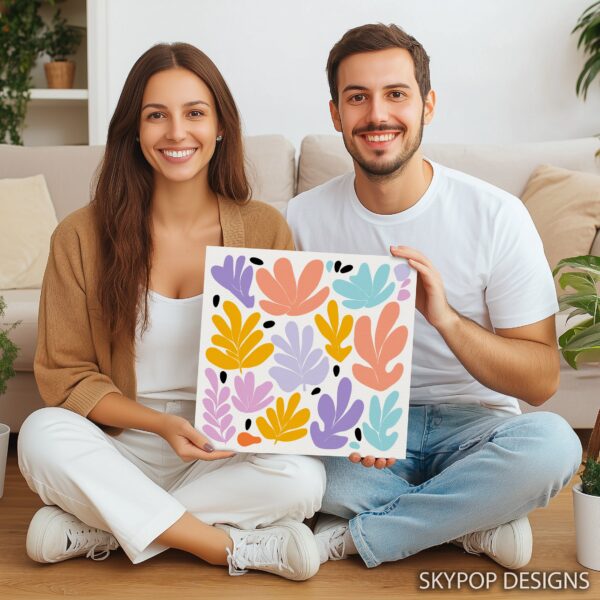 Pastel Abstract Floral Art