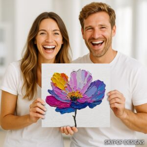 Vibrant Flower Art