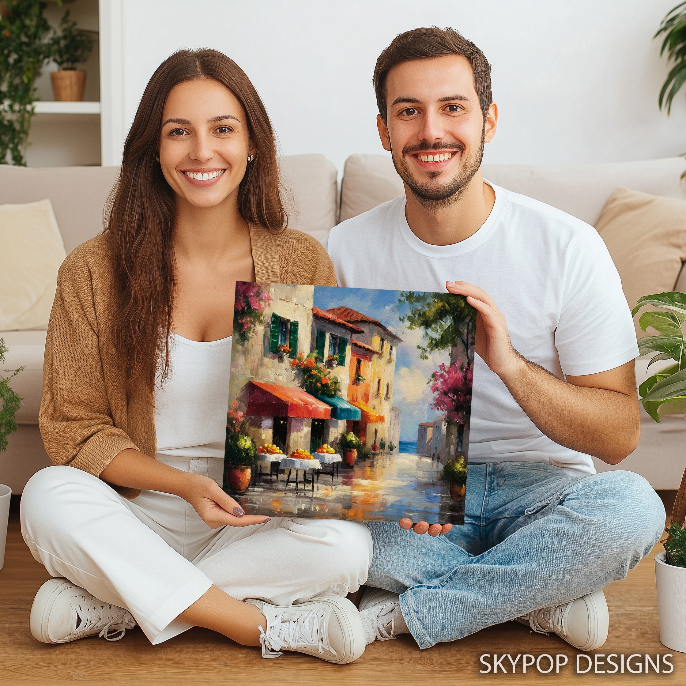 3.jpg European Cafe Scene Art