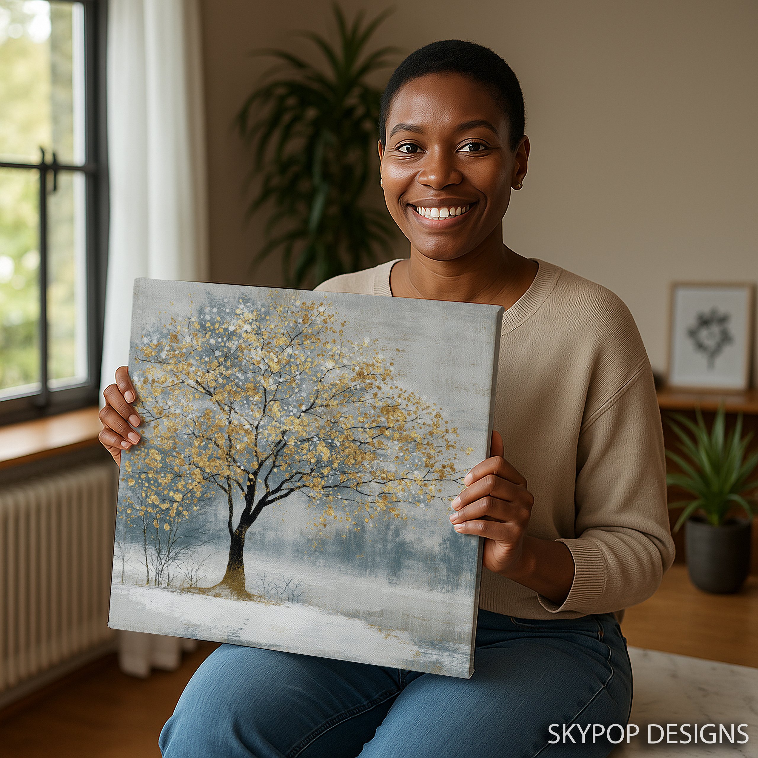 3.jpg Golden Winter Tree Art