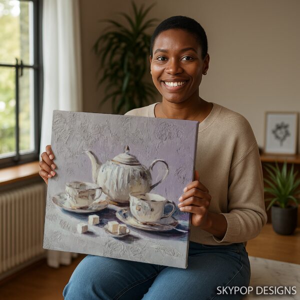 Elegant Tea Set Art