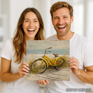 Yellow Beach Bicycle Art