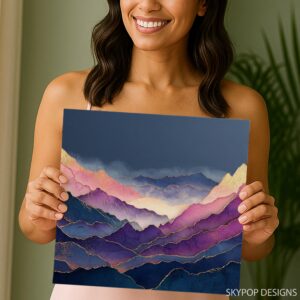 Ethereal Mountain Art