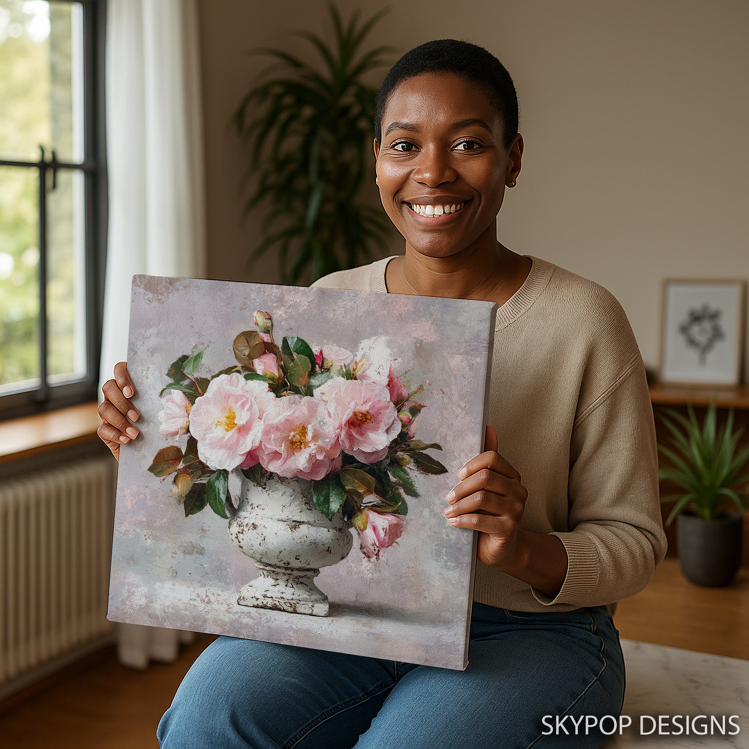 3.jpg Pink Camellia Bouquet Art