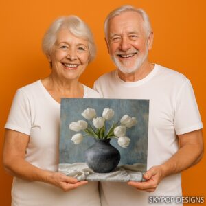 White Tulips Art