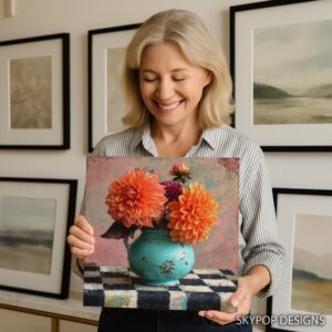 Dahlia Bouquet Art