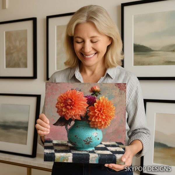Dahlia Bouquet Art