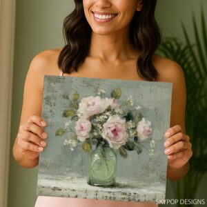 Vintage Rose Bouquet Art