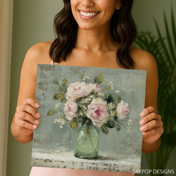 Vintage Rose Bouquet Art