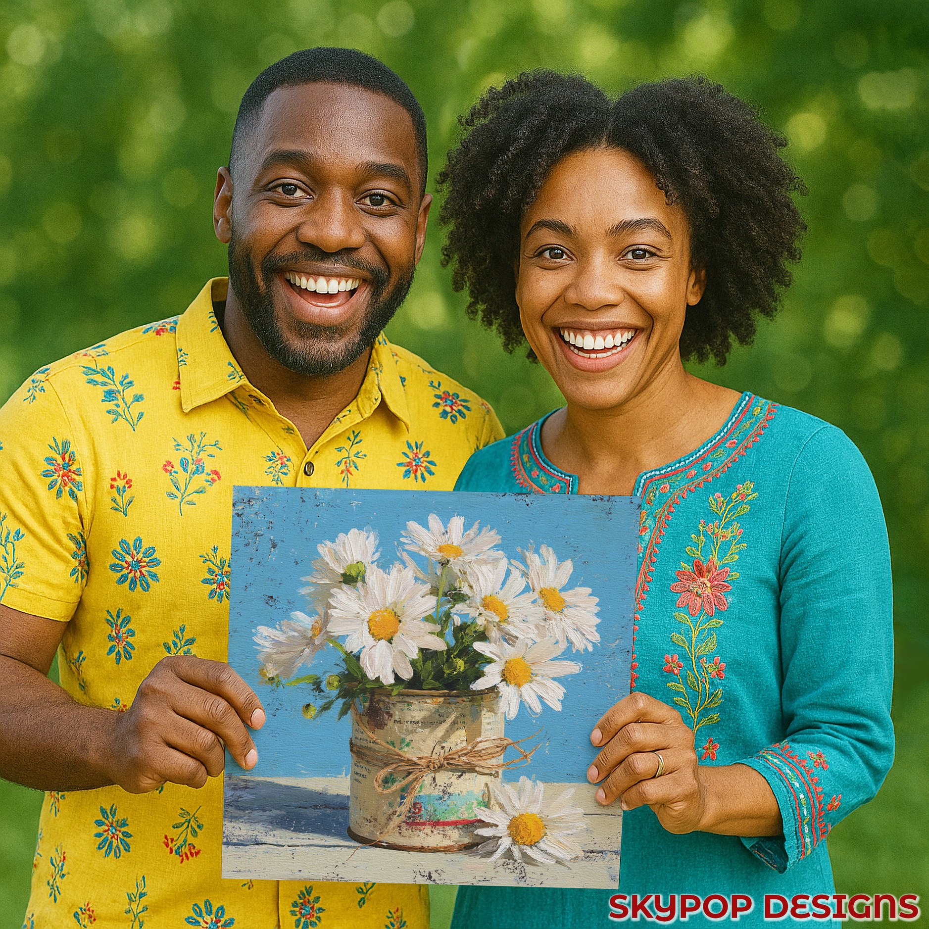 3.jpg Daisy Bouquet Art