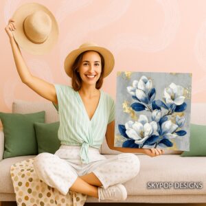 Blue Magnolia Art