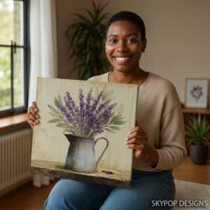 Lavender Bouquet Art