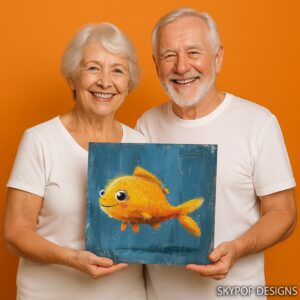 Happy Goldfish Art